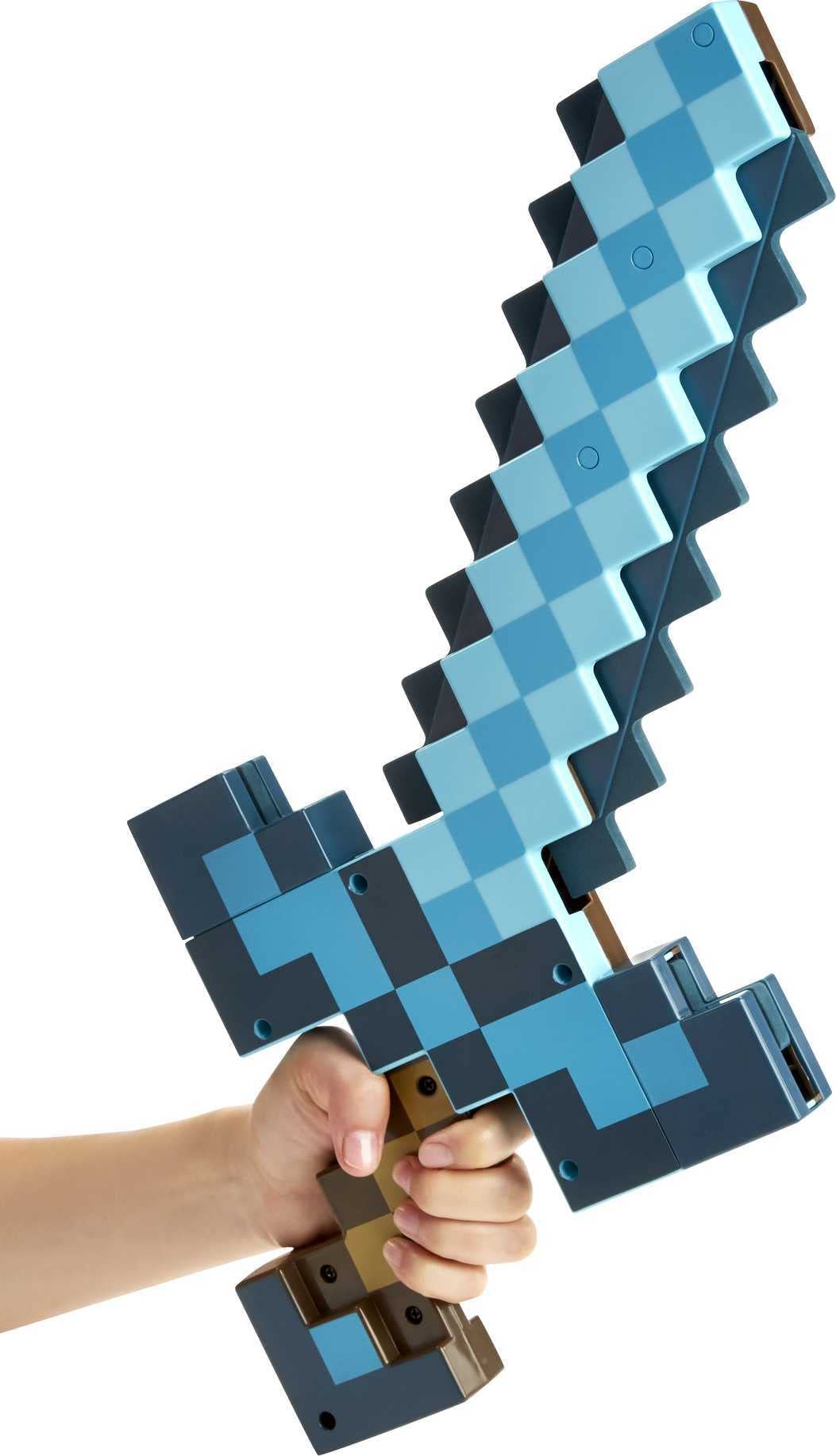 Mattel Minecraft Sword & Pickaxe Set, Kid-Sized Wearable Accessory for Role-Play & Costumes