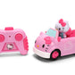 Jada Hello Kitty RC Car 1:32 Scale Vehicle - Simple Function Remote Control Pink Convertible with Non-Removable Figure Toys