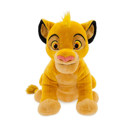 Disney Store Official Simba Medium Soft Toy for Kids, Cuddly Character with Fuzzy Texture and Embroidered Details, Furry Mane and Tail Tuft, Disney
