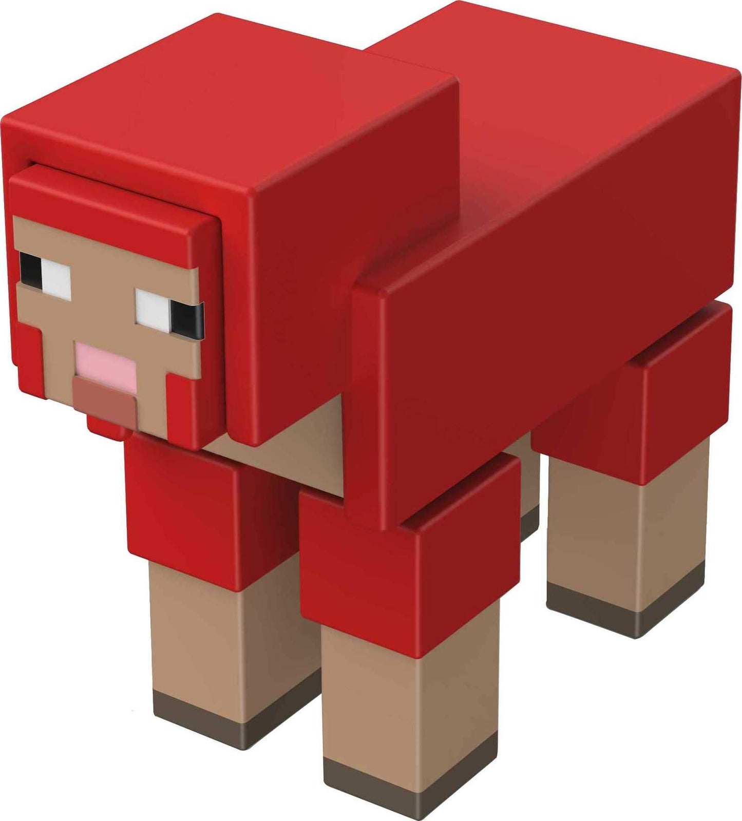 Minecraft Craft-A-Block Sheep Figure, Authentic Pixelated Video-Game Characters, Action Toy to Create, Explore and Survive, Collectible Gift for Fans