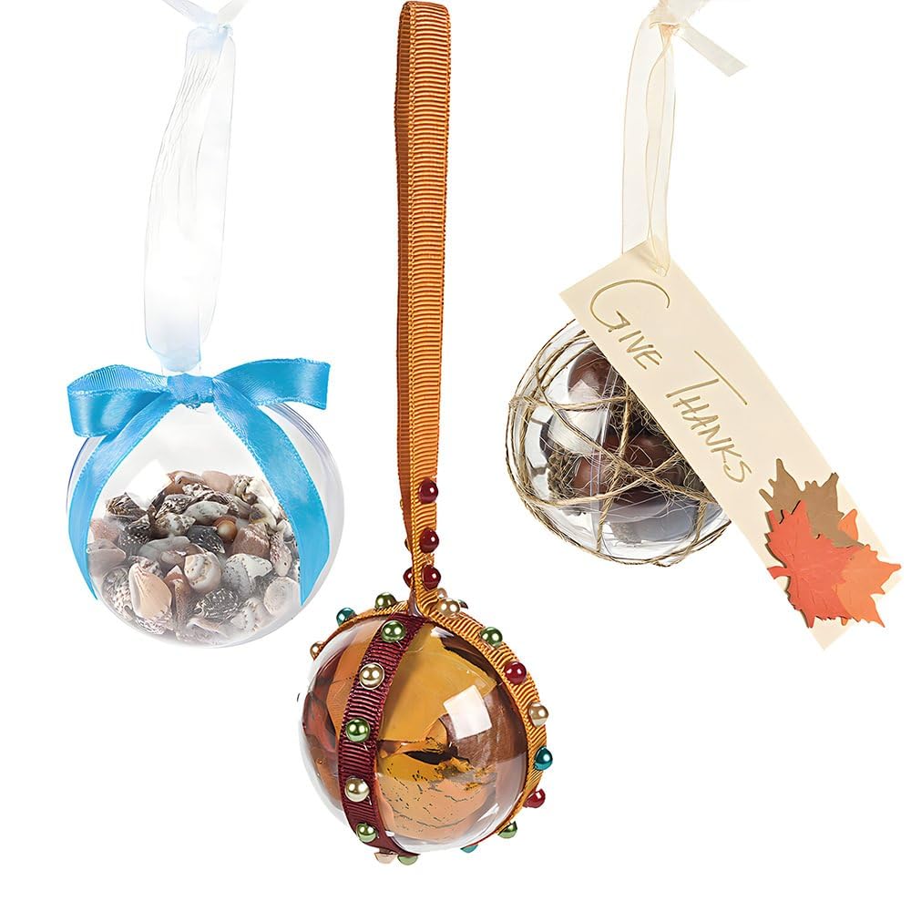 Do It Yourself Clear Ornament 12 Pc - Crafts for Kids and Fun Home Activities