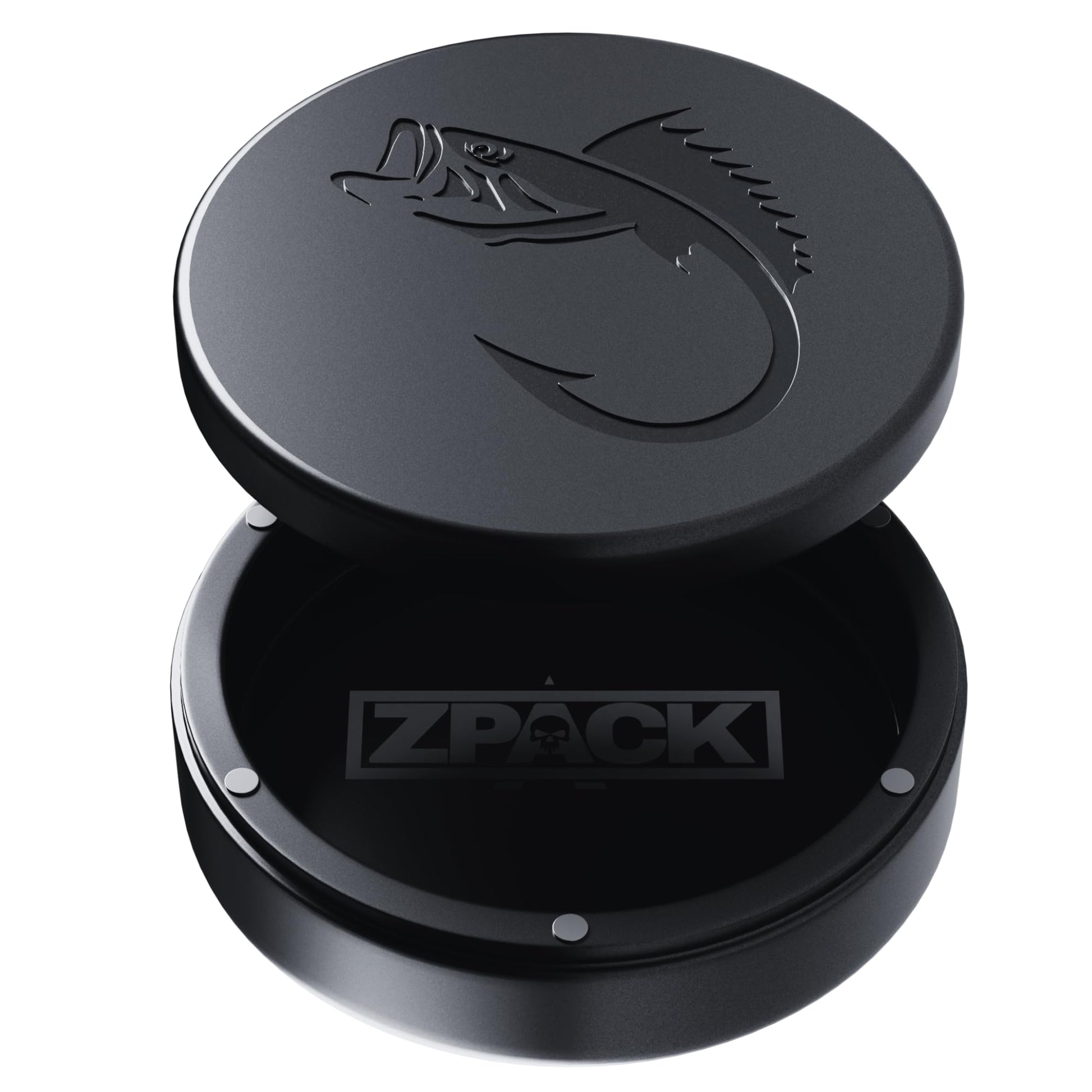 ZPACK Metal Can | Metal Pouch Can | Bass | Premium Aircraft-Grade Aluminum Container with Magnetic Closure | Slim EDC Pocket Tin | Carved Engraved