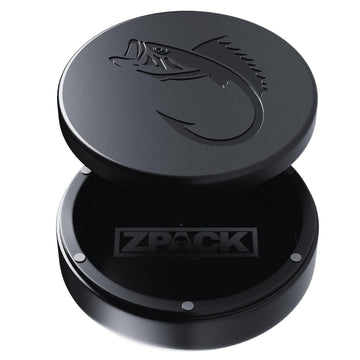 ZPACK Metal Can | Metal Pouch Can | Bass | Premium Aircraft-Grade Aluminum Container with Magnetic Closure | Slim EDC Pocket Tin | Carved Engraved