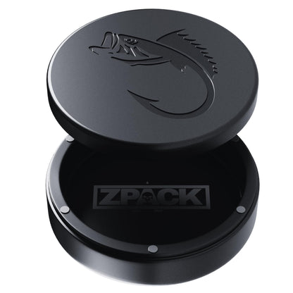 ZPACK Metal Can | Metal Pouch Can | Bass | Premium Aircraft-Grade Aluminum Container with Magnetic Closure | Slim EDC Pocket Tin | Carved Engraved