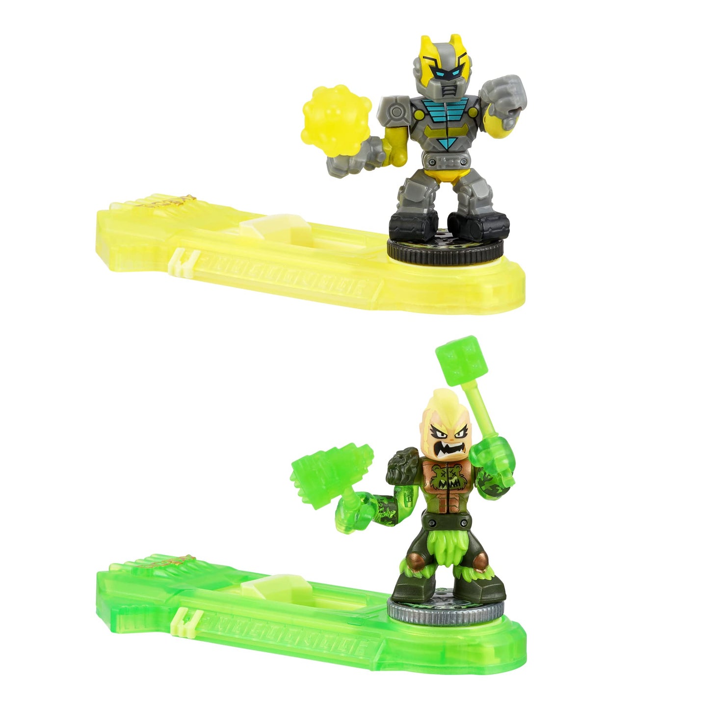Legends of Akedo Powerstorm Versus Pack 2 Mini Battling Action Figures and 2 Battle Controllers Epic Angry Astrid Versus Boot-Up,Multicolor