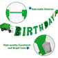 Bessmoso 3 Pcs Garbage Truck Birthday Decorations Trash Truck Birthday Banner Waste Management Recycling Rubbish Party Favors Parties Supplies