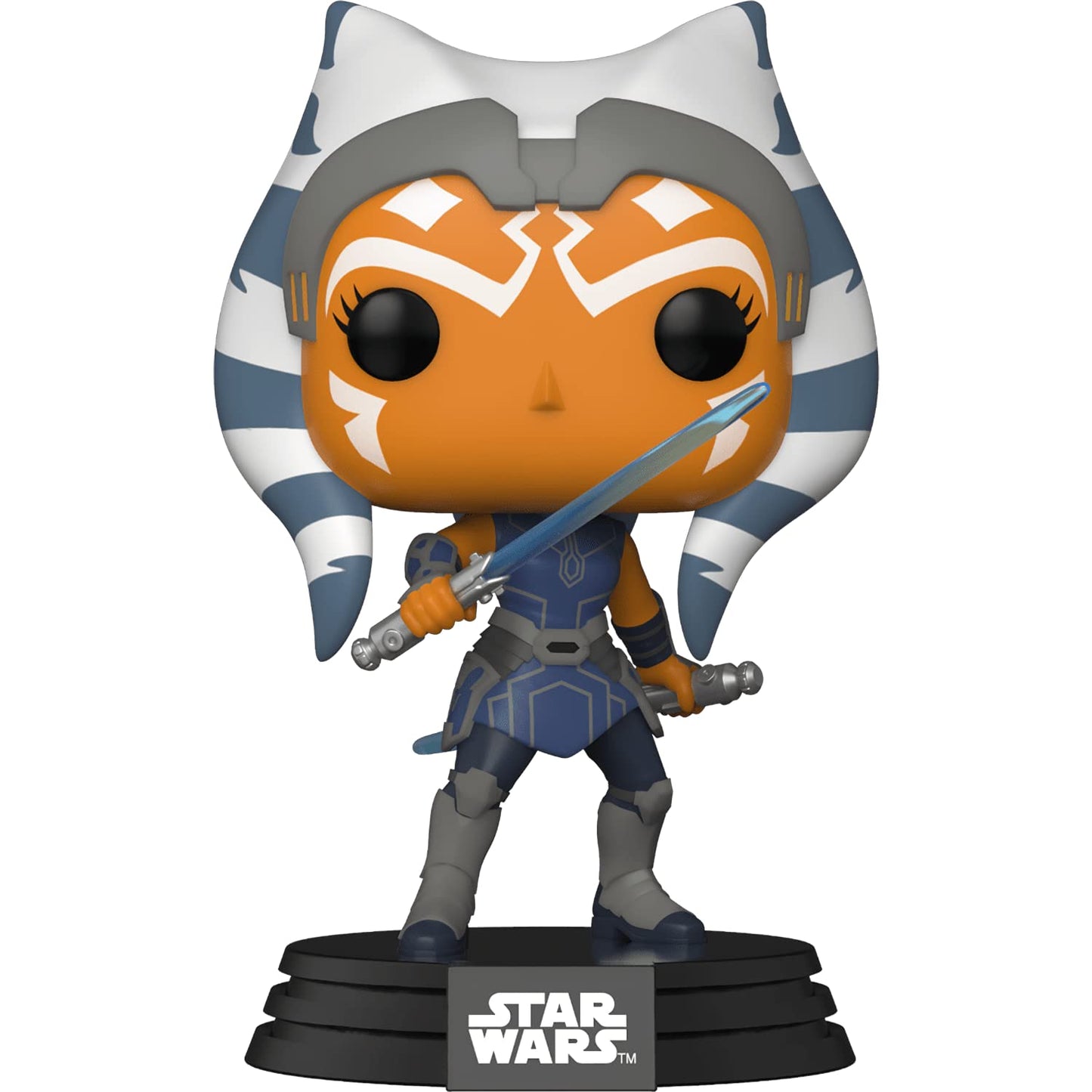 Ahsoka: Fun ko P o p ! Vinyl Figurine Bundle with 1 Compatible 'ToysDiva' Graphic Protector (409-52023 - B)