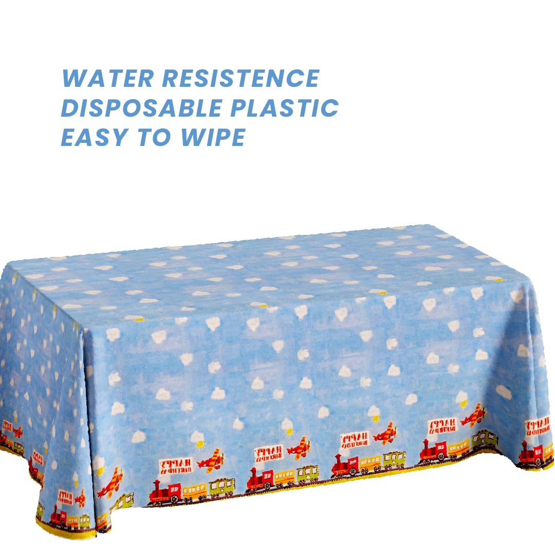 Creative Converting "On The Go" Plastic Table Cover, 54 by 108-Inch
