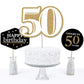 Big Dot of Happiness Adult 50th Birthday - Gold - Birthday Party Centerpiece Sticks - Table Toppers - Set of 15