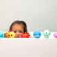 Fisher-Price™ Ocean Pal Floats Bath Toys, 6-Piece Floating Ocean Animal Bath Toy Set for Babies & Toddlers 6M+, No Water Trapping Design