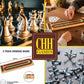 Wooden 2 Track Cribbage Board with 6 Matching Plastic Pegs, Classic Cribbage Game Board with Screen Printed Red and Green Tracks, Backside Peg