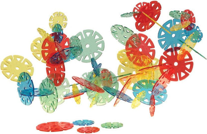 Constructive Playthings Toys Crystal Building Chips Set for Kids, Set of 300