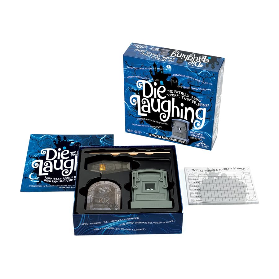Outset Media Die Laughing - A Spooky Family Party Game - for 3 to 7 Players Ages 8 and up