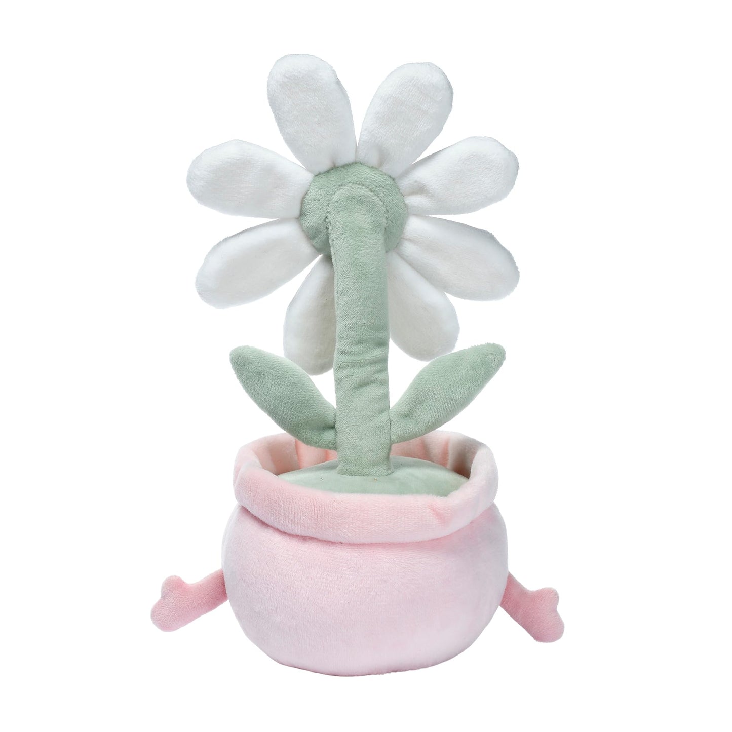 Lambs & Ivy Daisy Dreams Poseable Flower Pot Plush Stuffed Animal Toy - 11 Inch