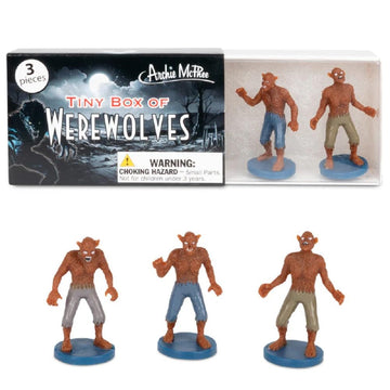 Archie McPhee Tiny Box of Werewolves Novelty Mini-Figure Set (3 Piece)