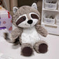 Xshelley 9.8inch Raccoon Stuffed Animal Plush Toy Raccoon Plushie Woodland Toy Soft Animal Doll,Cute Toy Gifts for Boys and Girls