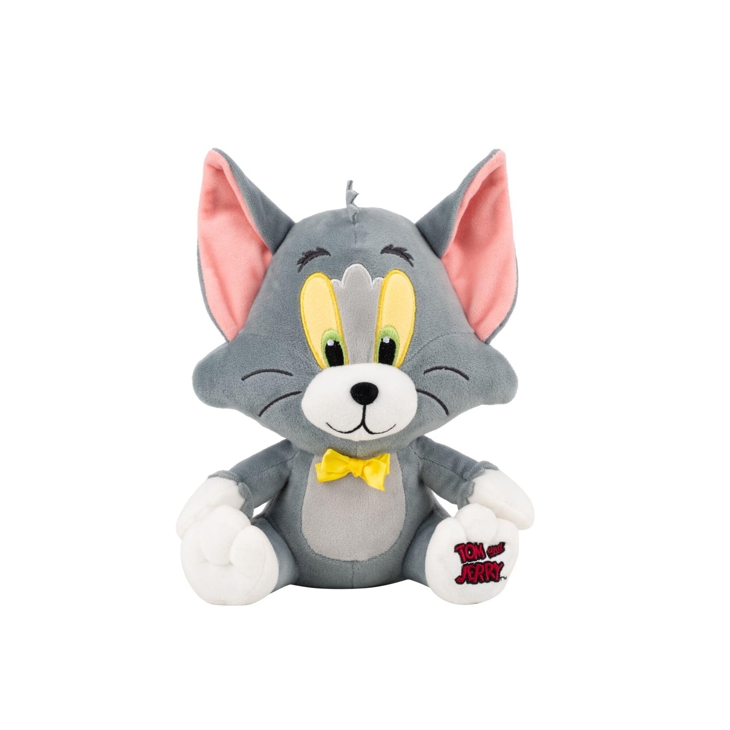 Jazwares Warner Bros. Discovery Tom and Jerry, 8-Inch Tom Plush - Super-Soft and Huggable Plush Toy - Official Licensed Plush - for All Ages
