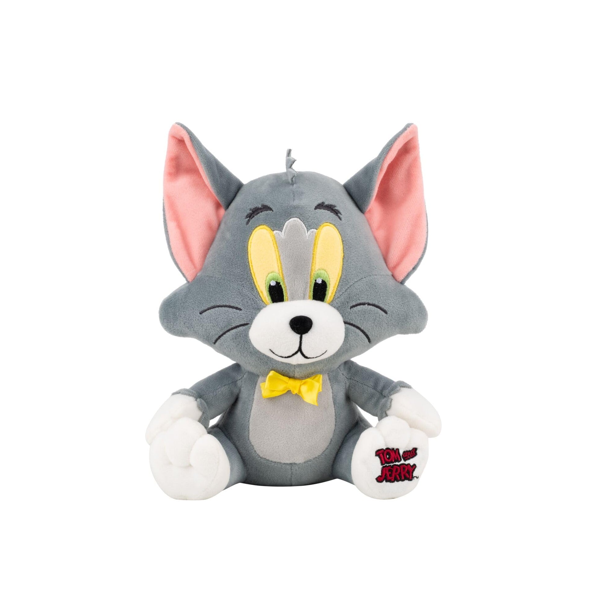 Jazwares Warner Bros. Discovery Tom and Jerry, 8-Inch Tom Plush - Super-Soft and Huggable Plush Toy - Official Licensed Plush - for All Ages
