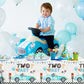 GREHUMOR 3Pcs Two Fast Race Car Birthday Tablecloth Decorations for Boys Blue Race Car Checkered Flags Table Cover Racing Wheel Plastic Rectangular