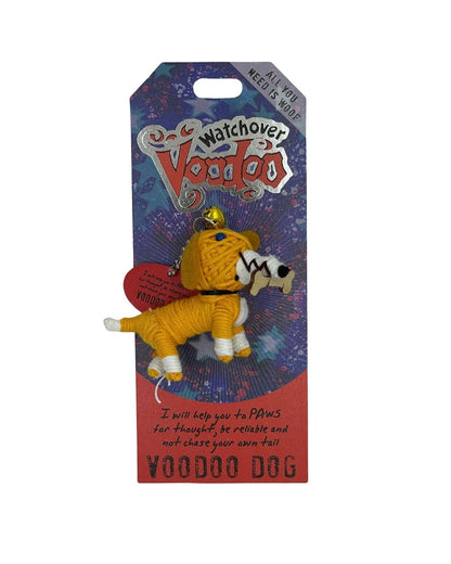 Watchover Voodoo 3-Inch Voodoo Dog Keychain - Handcrafted Gift to Bring Good Luck and Positivity Everywhere You Go