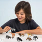 RUSON 12 Pcs Mini Safari Animals Figures Toys, Realistic Jungle Zoo Animal Figurines Cake Topper Toy Set Christmas Birthday Easter Egg Gift Party