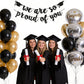 2026 Graduation Banners Party Decorations Black Glitter Grad Banner Garland