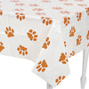 Fun Express Puppy Paw Print Tablecloth | Kid and Dog Birthday Party Supplies | Dog Party Decorations | Plastic Tablecover | One Tablecover