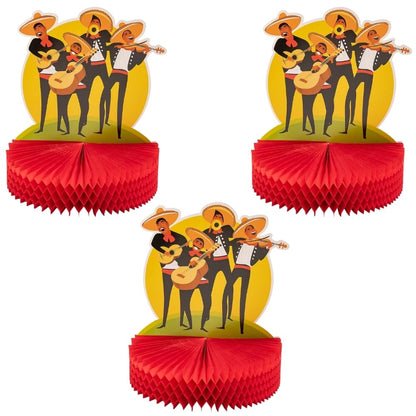Fun Express Mariachi Band Fiesta Centerpieces - 3 Pc