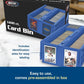 BCW Collectible Card Bin - (Single, Blue) | Holds up to 1600 Cards | Plastic Storage Box for Pokémon, MTG & Sports Cards