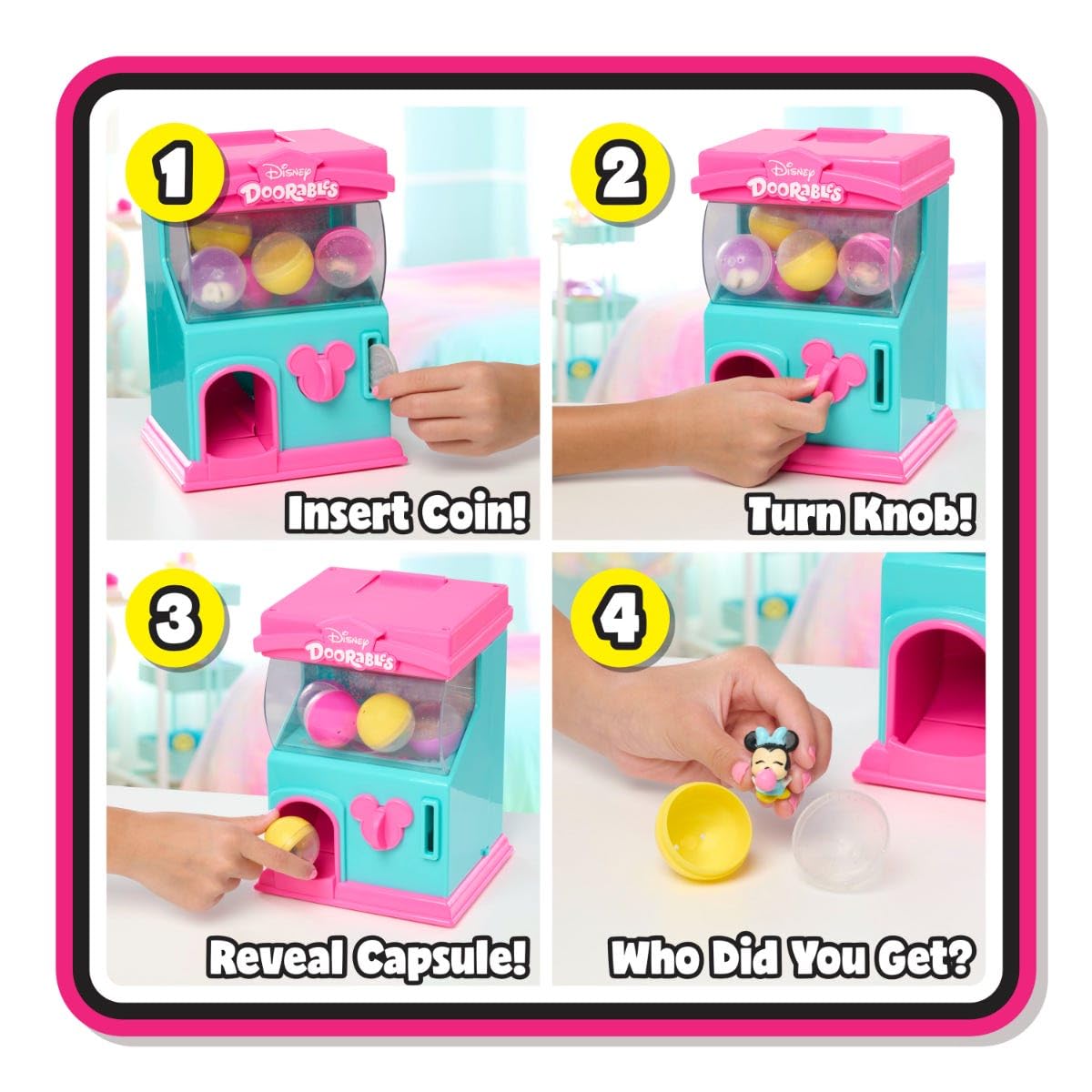 Disney Doorables Squish’alots Squish Machine and Collectible Blind Bag Figures, Kids Toys for Ages 5 Up by Just Play