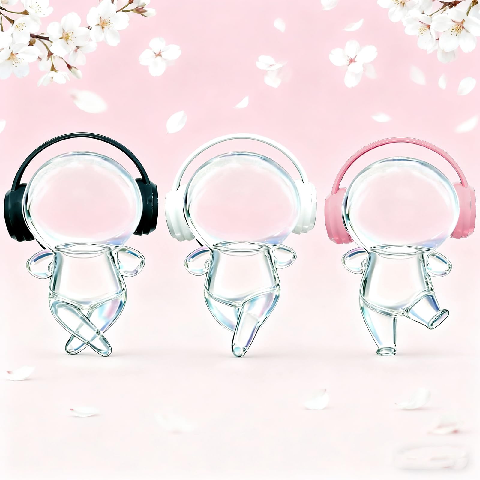 3D Printed Headphones Accessories for 17cm Doll(No Dolls)?for Dolls 3.94-6.69inch(10-17cm) in Size?Suitable for Daily Display, Great As a Gift(White