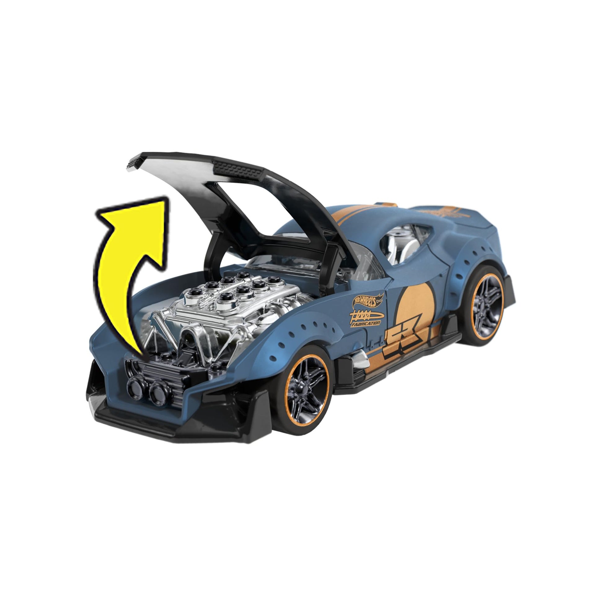 Hot Wheels 1/43 Scale Retrofriction Vehicle, High Performance Collectible Vehicle, with Rolomatic Engine or Door, Boot or Hood that Opens, Models May