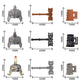TopBrixx Custom Minifigures Weapon Set, 37 Pcs Custom Weapon Set for Dwarf, Figure Weapon Compatible with Lego