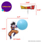 Dragon Ball Z Cake Topper | Light Up Goku & Spirit Blast Decoration With Pic | Ready To Use Birthday Cake Topper, Batteries Included - 2 Piece Set
