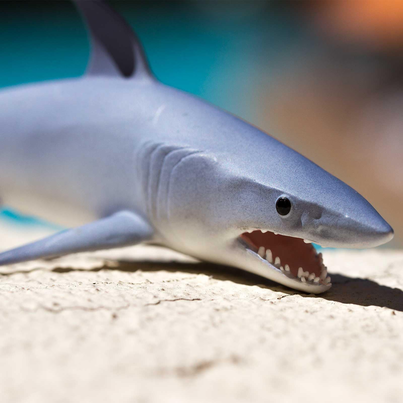 Safari Ltd. Mako Shark Figurine - Realistic 5.8" Plastic Figure - Educational Toy for Boys, Girls, and Kids Ages 3+