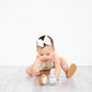Pearhead Baby Wooden Wobble Toy Set, Raccoon and Hedgehog Balance Toys