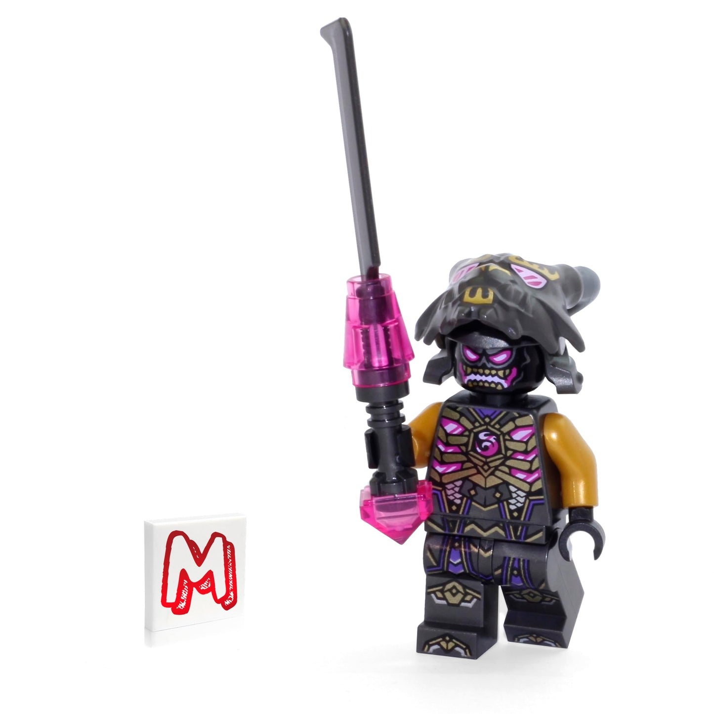 LEGO NINJAGO Crystalized Minifigure - Overlord (Crystal King) with Weapon