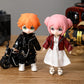niannyyhouse 1/12 BJD OB11 Doll Clothes Leather Jacket Vest Ripped Jeans Doll Dressup (Wine Red)
