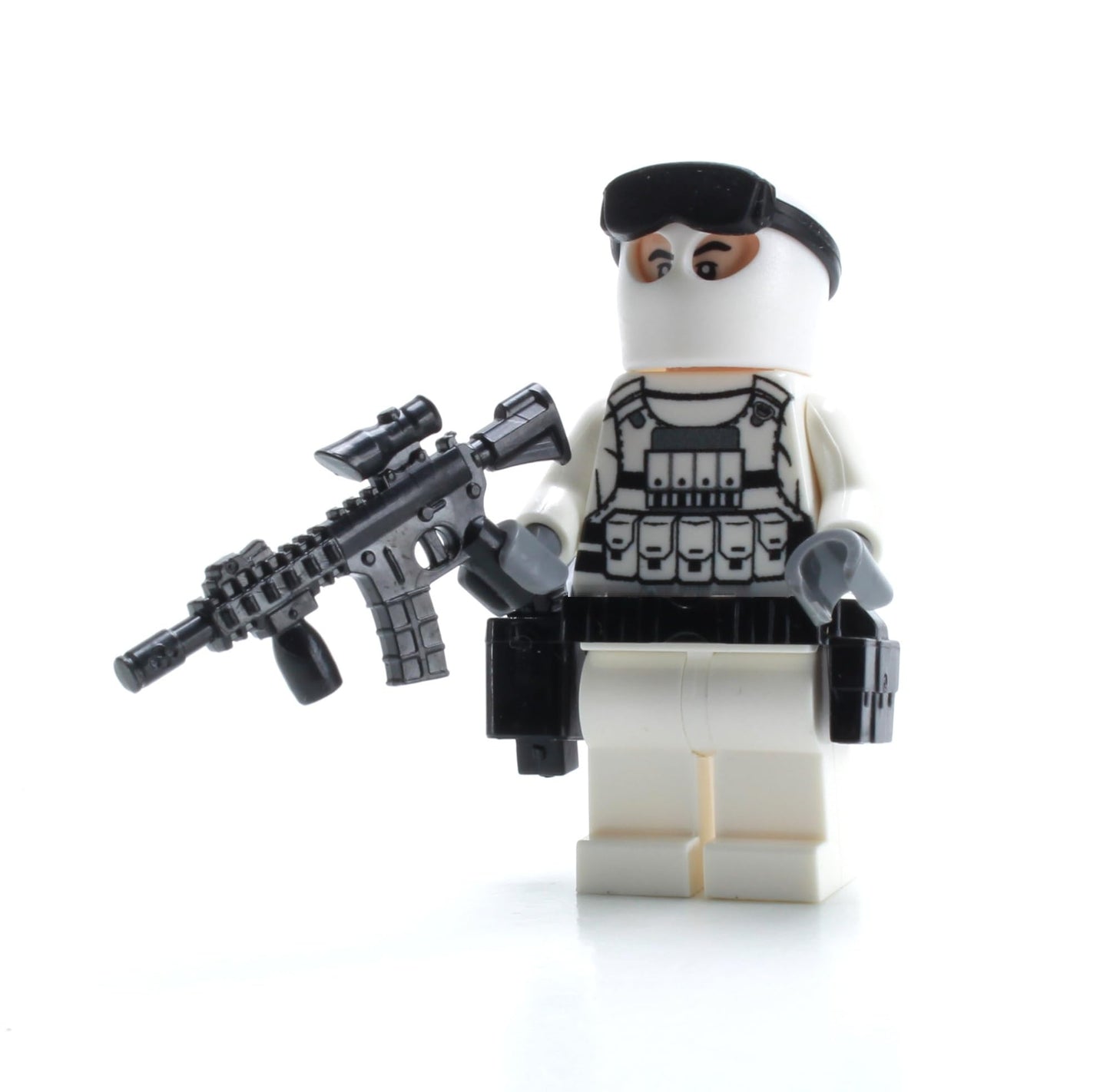 Battle Brick 1.6 Inches Tall Custom Special Forces Winter Army Commando Collectible Custom Minifigure | Genuine Military Minifig | Packaged in the USA