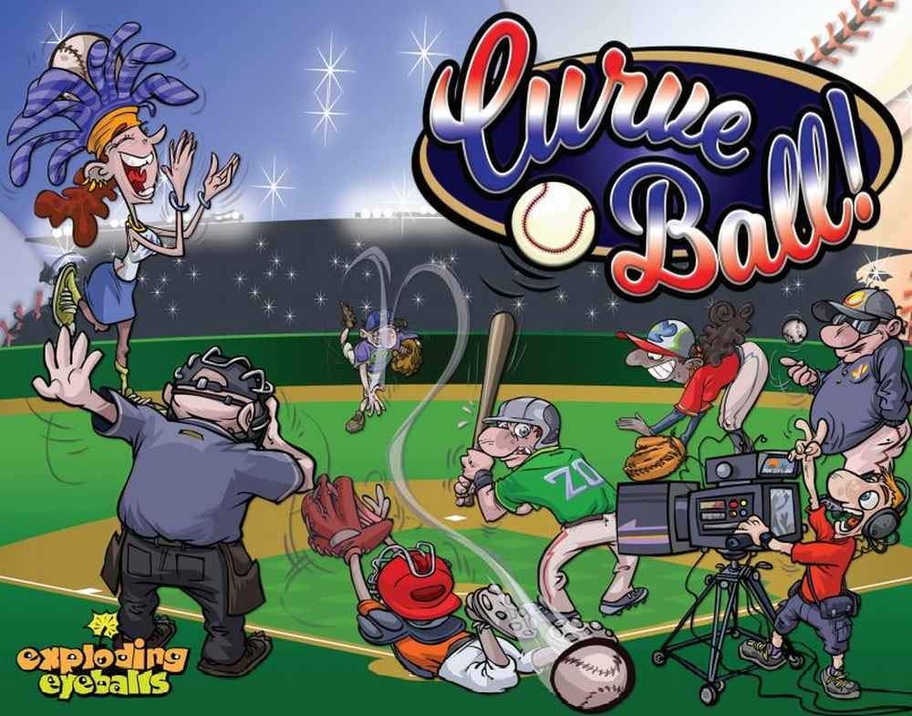 Exploding Eyeballs Curve Ball Baseball Card Game | for Baseball Fans, Families & Kids