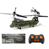 StrucToys RC Helicopter, S026H Dual-Rotor Transport Aircraft, 2.4G 3CH Remote Control Military Aerocraft Model (RTF Version/Army Green)