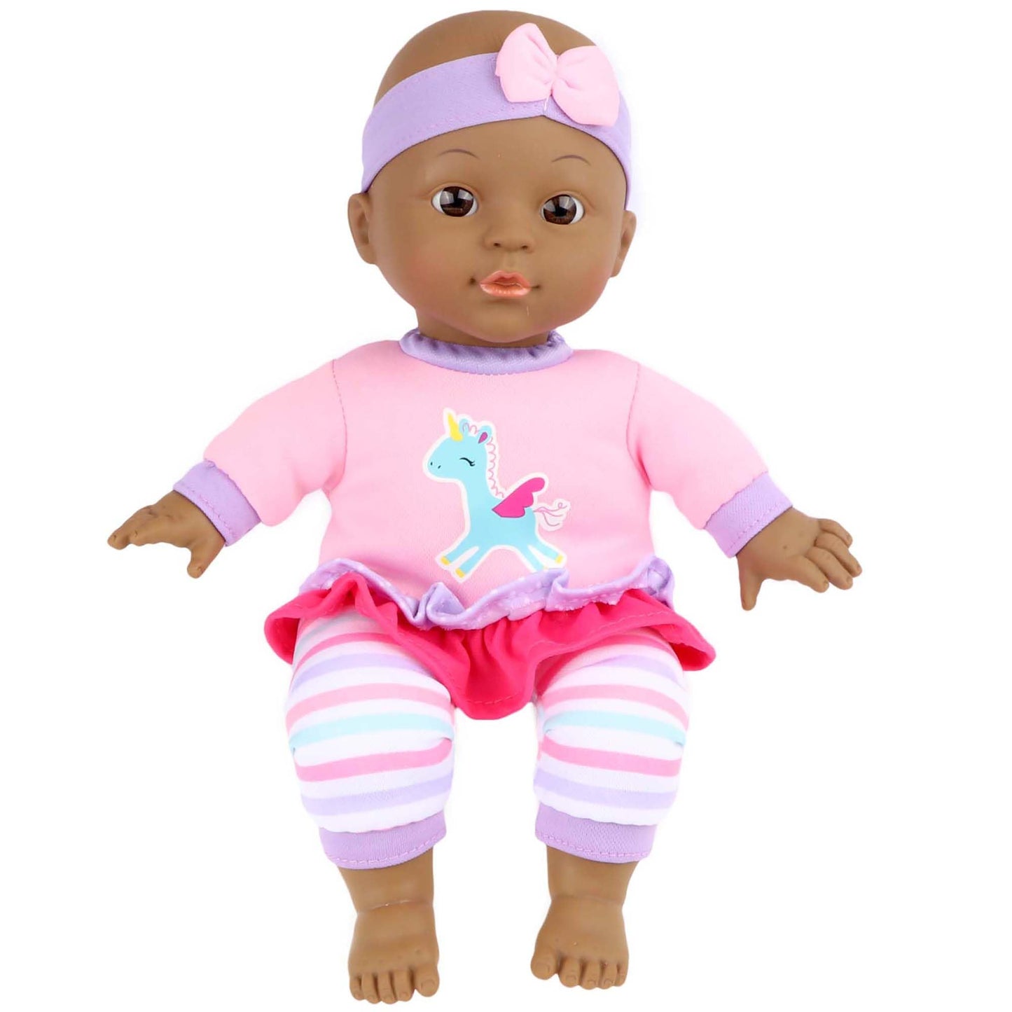 Gigo Dream Collection 12" Baby Doll Care Gift Set with Stroller - African American in Gift Box