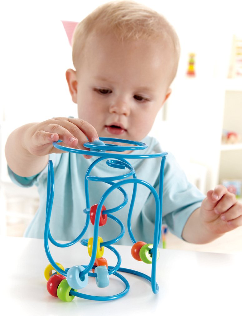 Hape Award Winning Spring-A-Ling Wooden Bead Maze