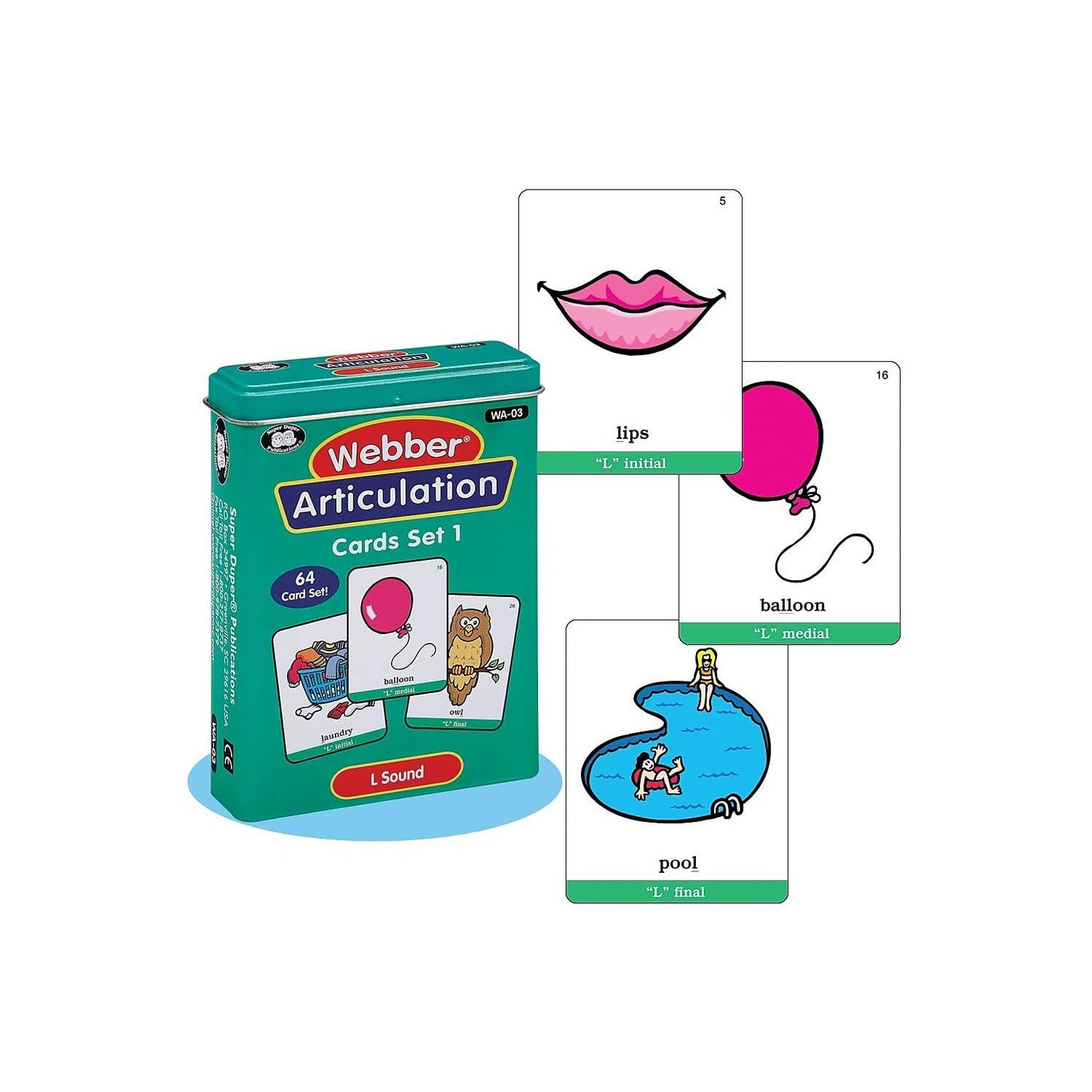 Super Duper Publications | Articulation L Sound Fun Deck | Vocabulary and Language Development Flash Cards | Educational Learning Materials