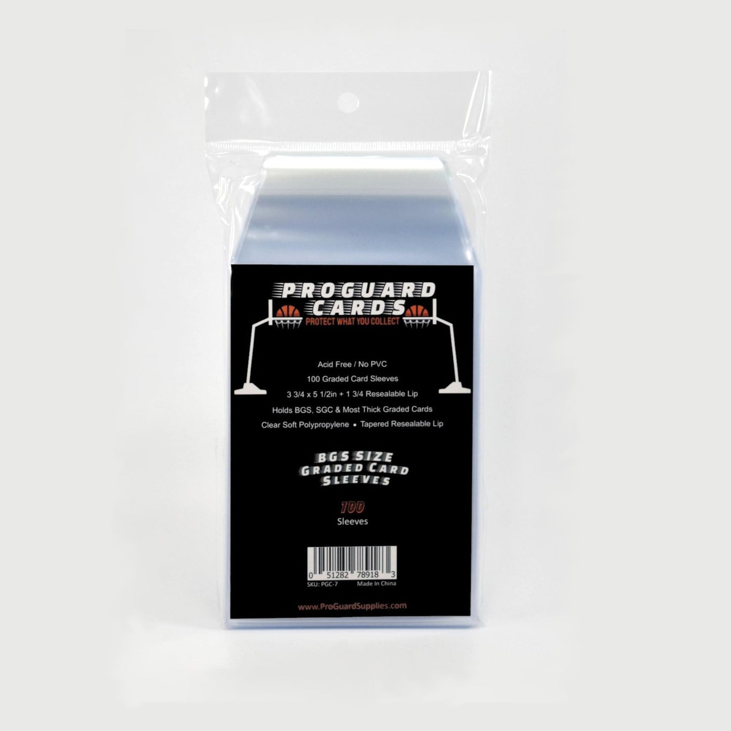 ProGuard Cards BGS Graded Card Sleeves for BGS & SGC Slabs | 100 Sleeves per Pack | Collector-Grade 2mil Material