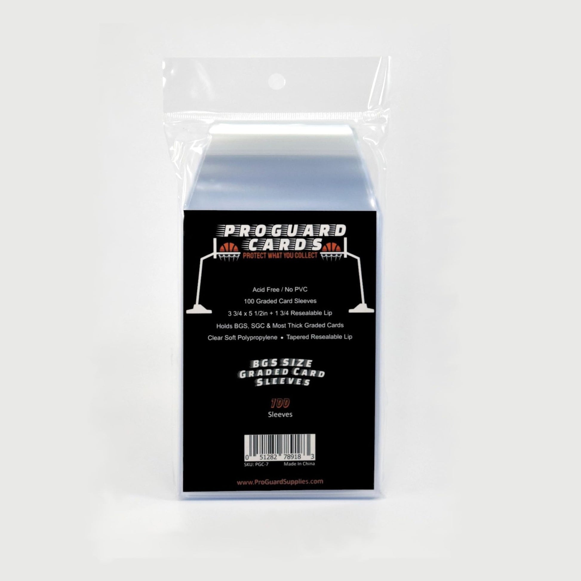 ProGuard Cards BGS Graded Card Sleeves for BGS & SGC Slabs | 100 Sleeves per Pack | Collector-Grade 2mil Material