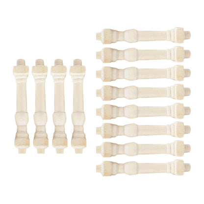 12 Pack Dollhouse DIY Builders 1:12 Wood Spindles Balusters Toys