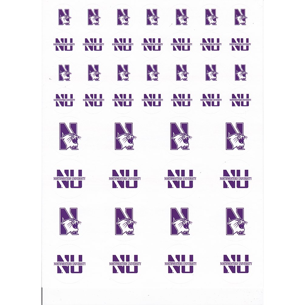 Northwestern Wildcats Small Sticker Sheet - 2 Sheets