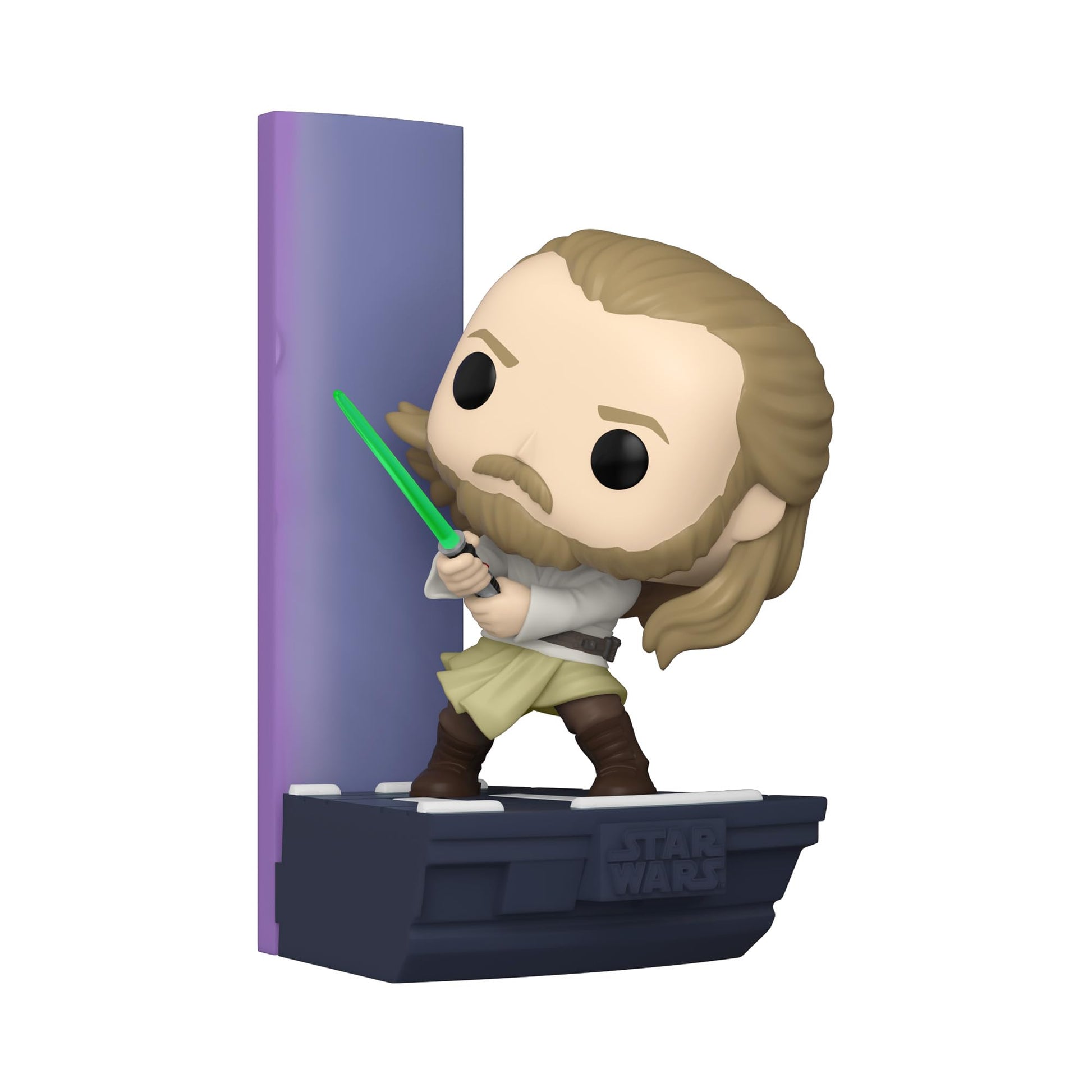Funko Pop! Deluxe: Star Wars Duel of The Fates - Qui-Gon Jinn, Amazon Exclusive, Figure 3 of 3