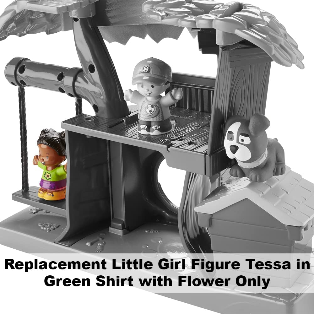 Replacement Part for Fisher-Price Little People Swing & Share Treehouse Playset - DYF19 ~ Replacement Little Girl Figure Tessa ~ Green Shirt